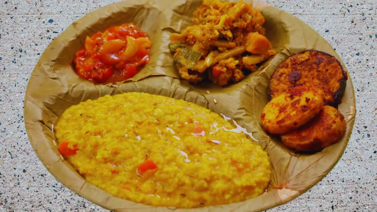 Moong Dal Khichdi served 
