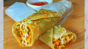 Paneer Bhurji Roll Recipe Paneer Bhurji Roll Featured Image