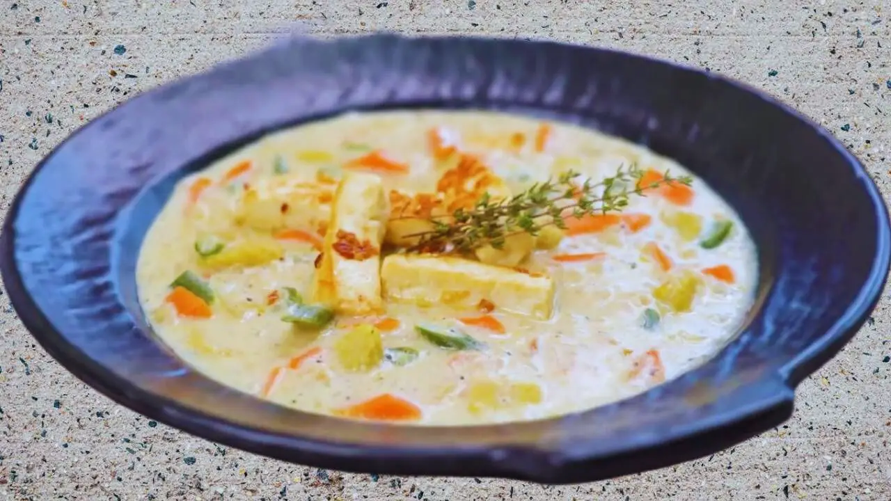 Paneer Soup is ready 