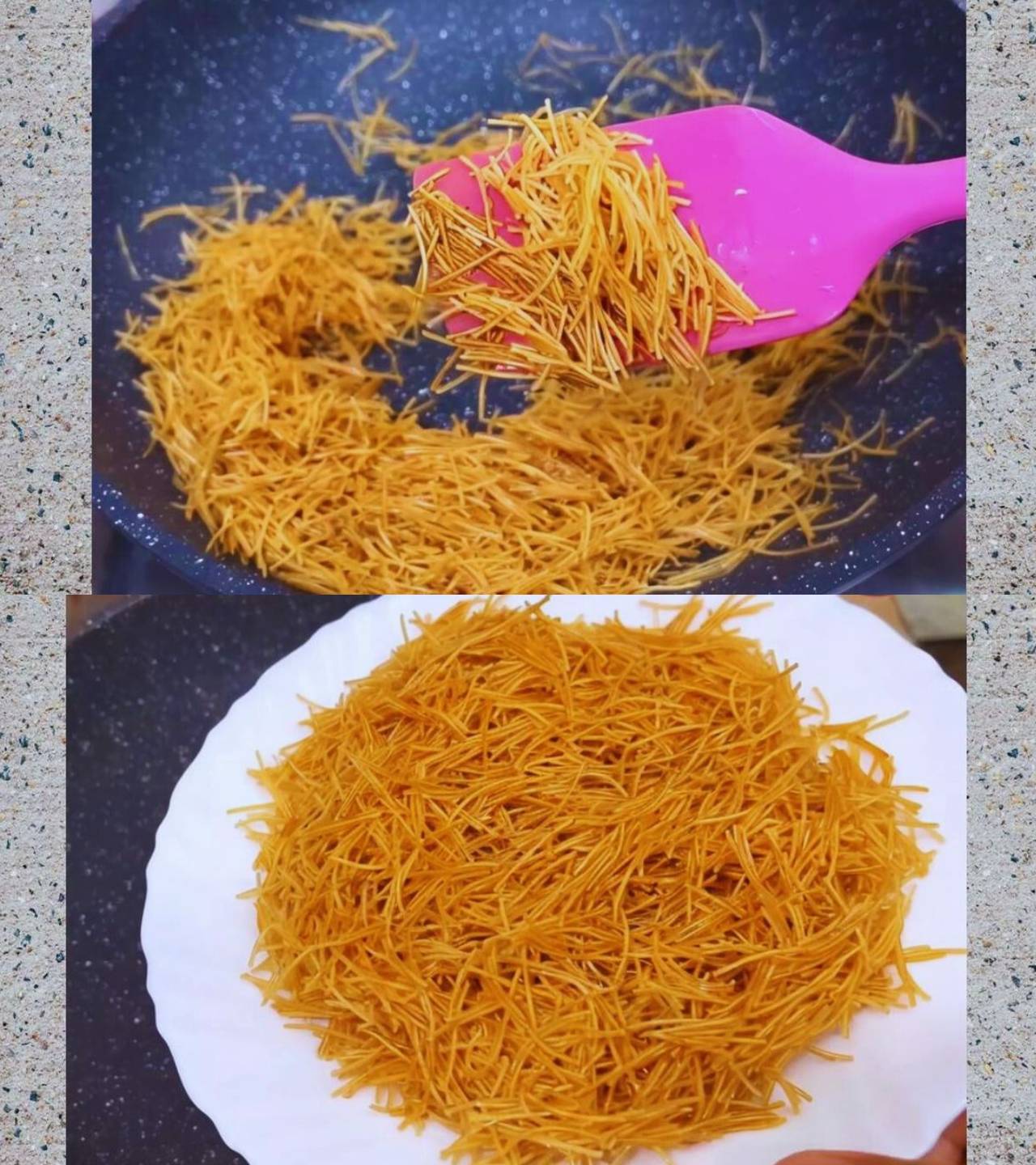 Vermicelli kheer recipe step 4 Removing fried vermicelli