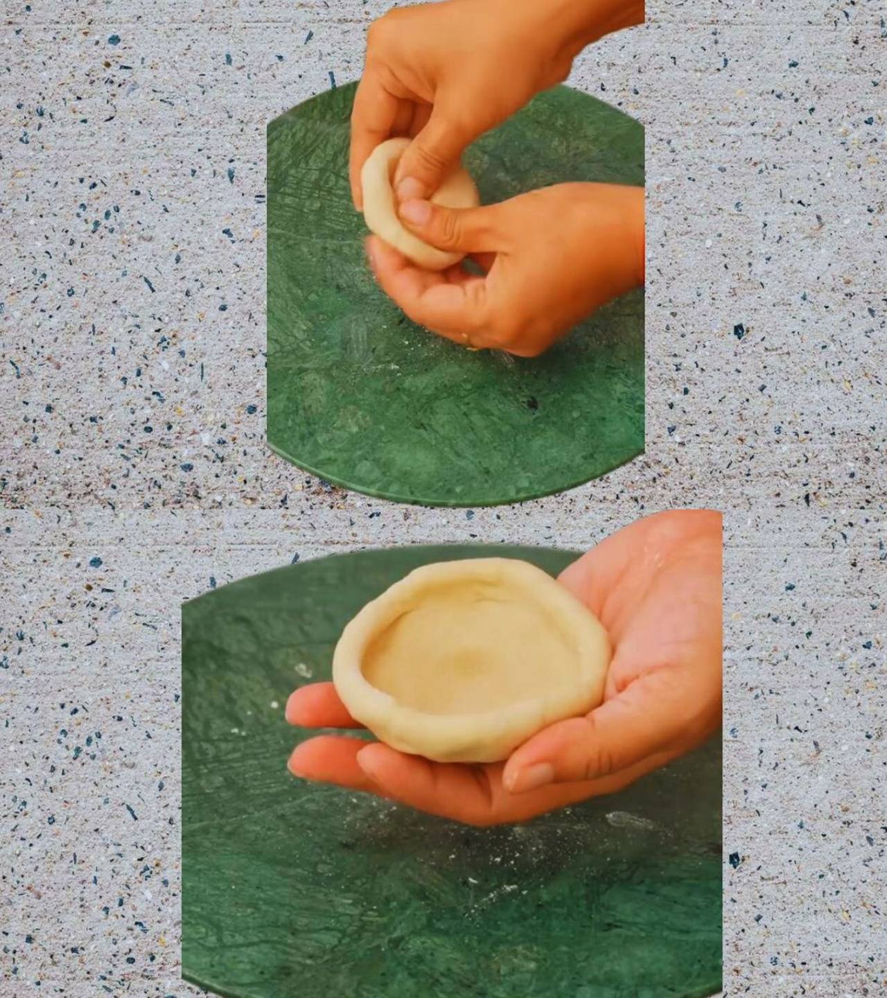 Dal puri recipe step 10 Shaping dough balls like a bowl
