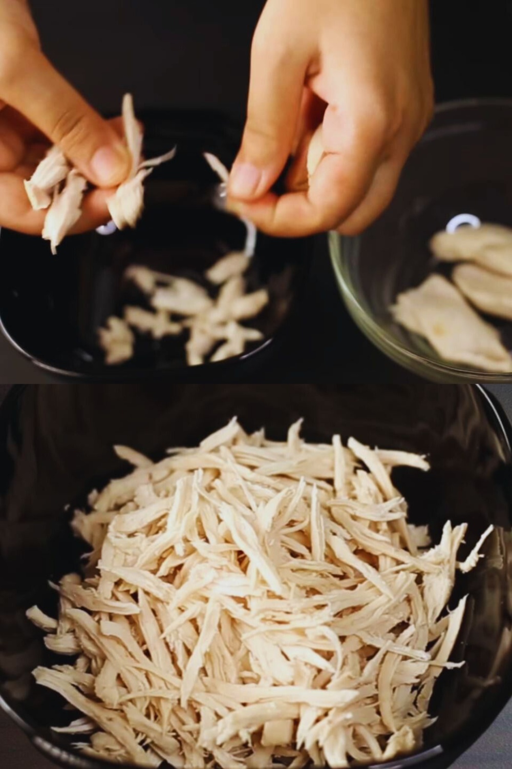 Shredding chicken 