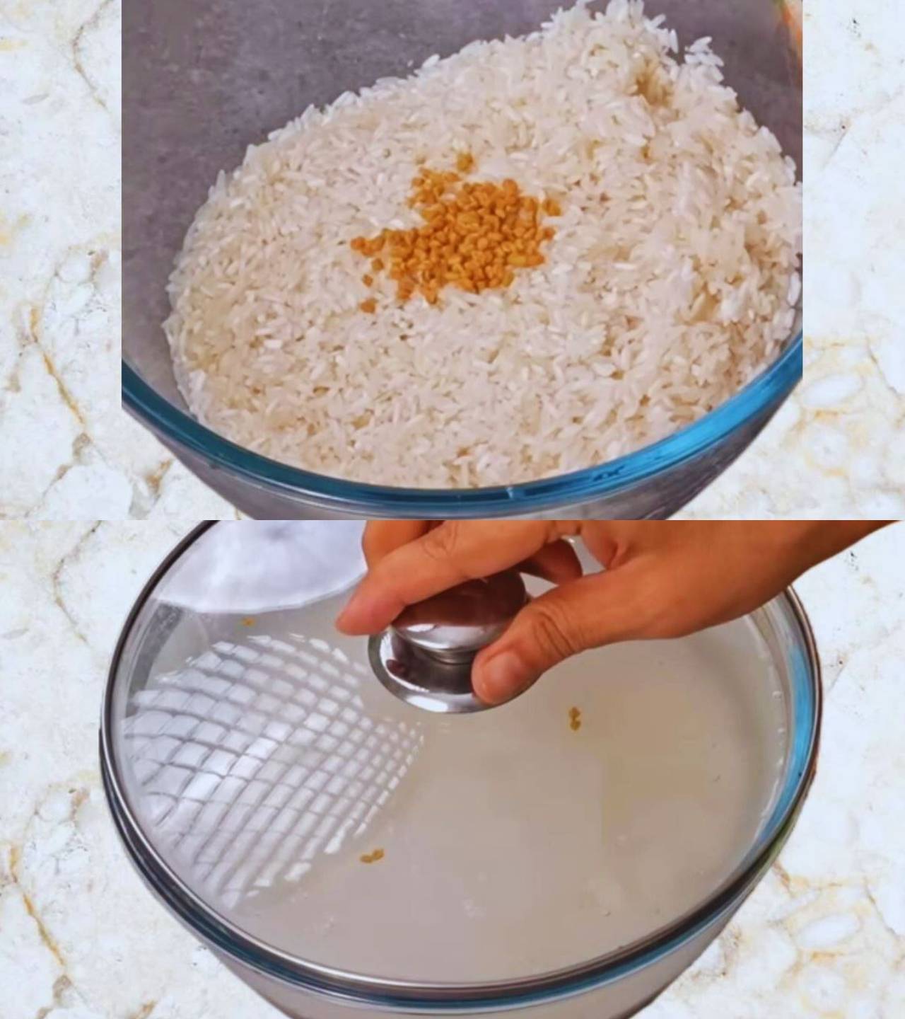 Soaking rice 