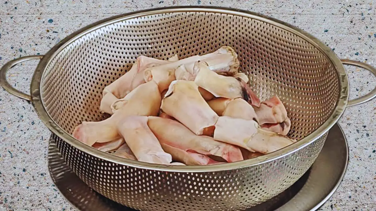 Washed mutton paya 