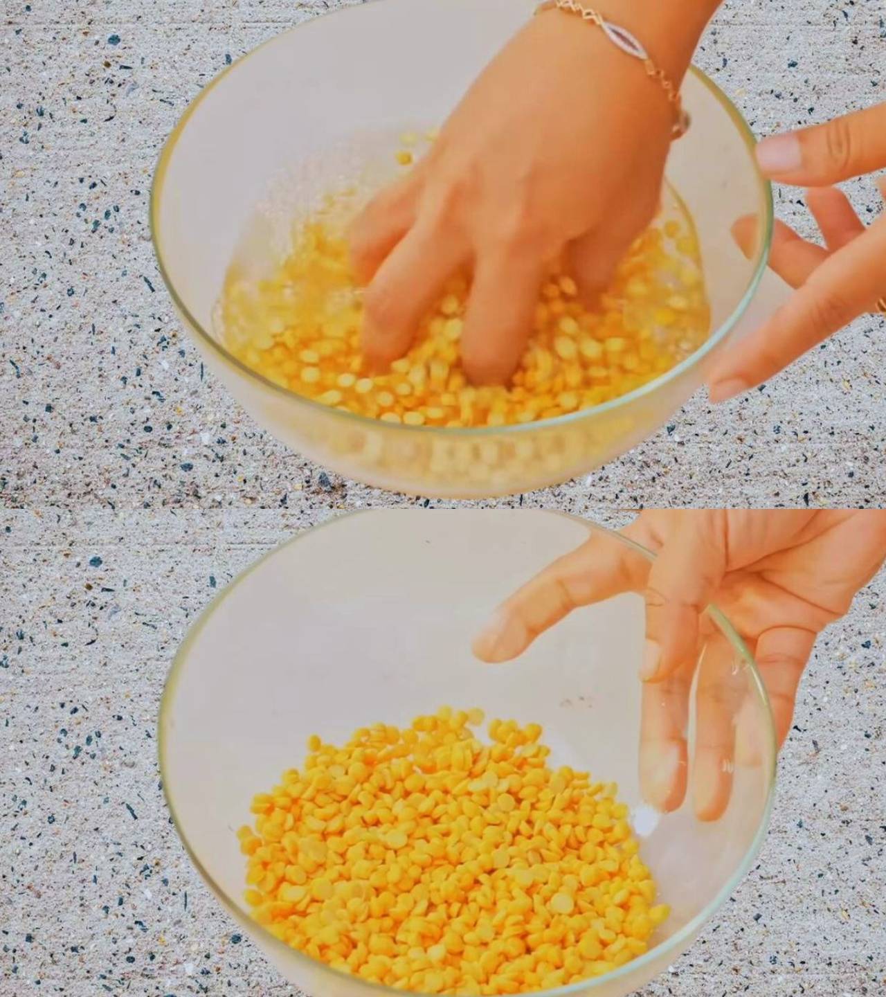 Dal puri recipe step 1 Washing chana dal