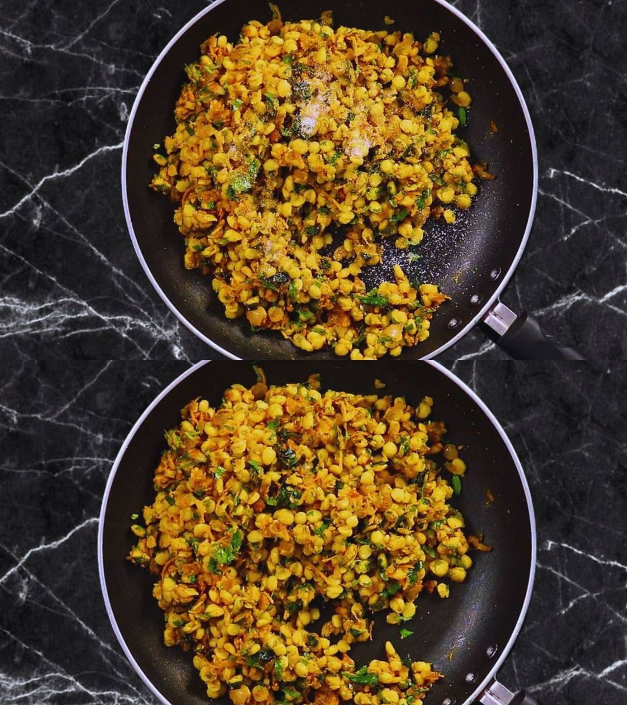 Chana dal samosa recipe step 9 Adding salt to Chana Dal Samosa stuffing