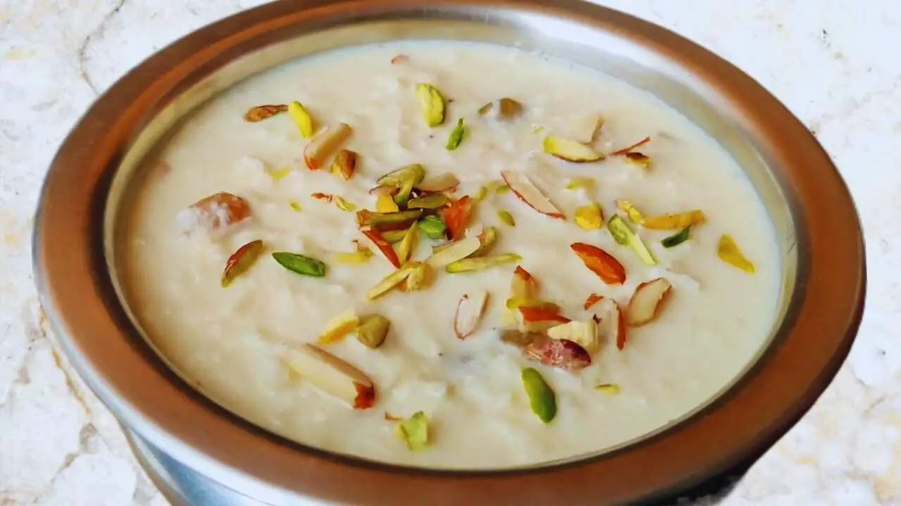 Coconut Kheer served 