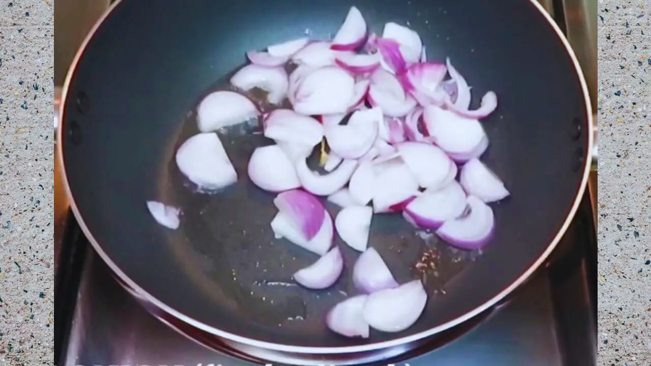 Fish vindaloo recipe step 6 Frying onions