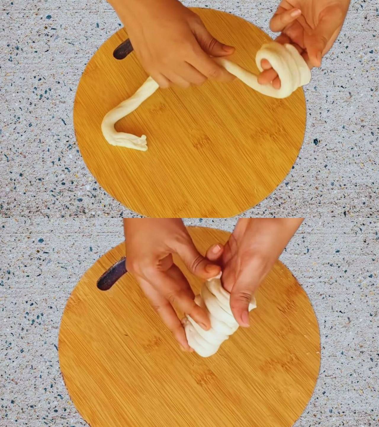 Lachha paratha recipe step 9 Preparing the layerd dough ball to make Lachha Paratha