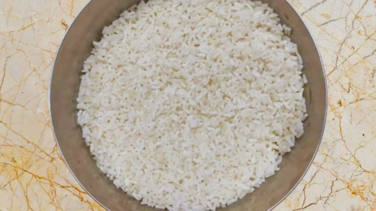 Chicken khichdi recipe step 2 Soaked rice