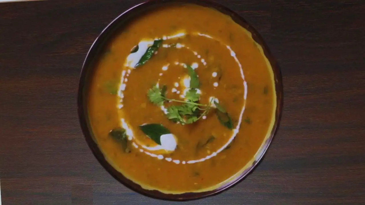 Toor Dal Soup served