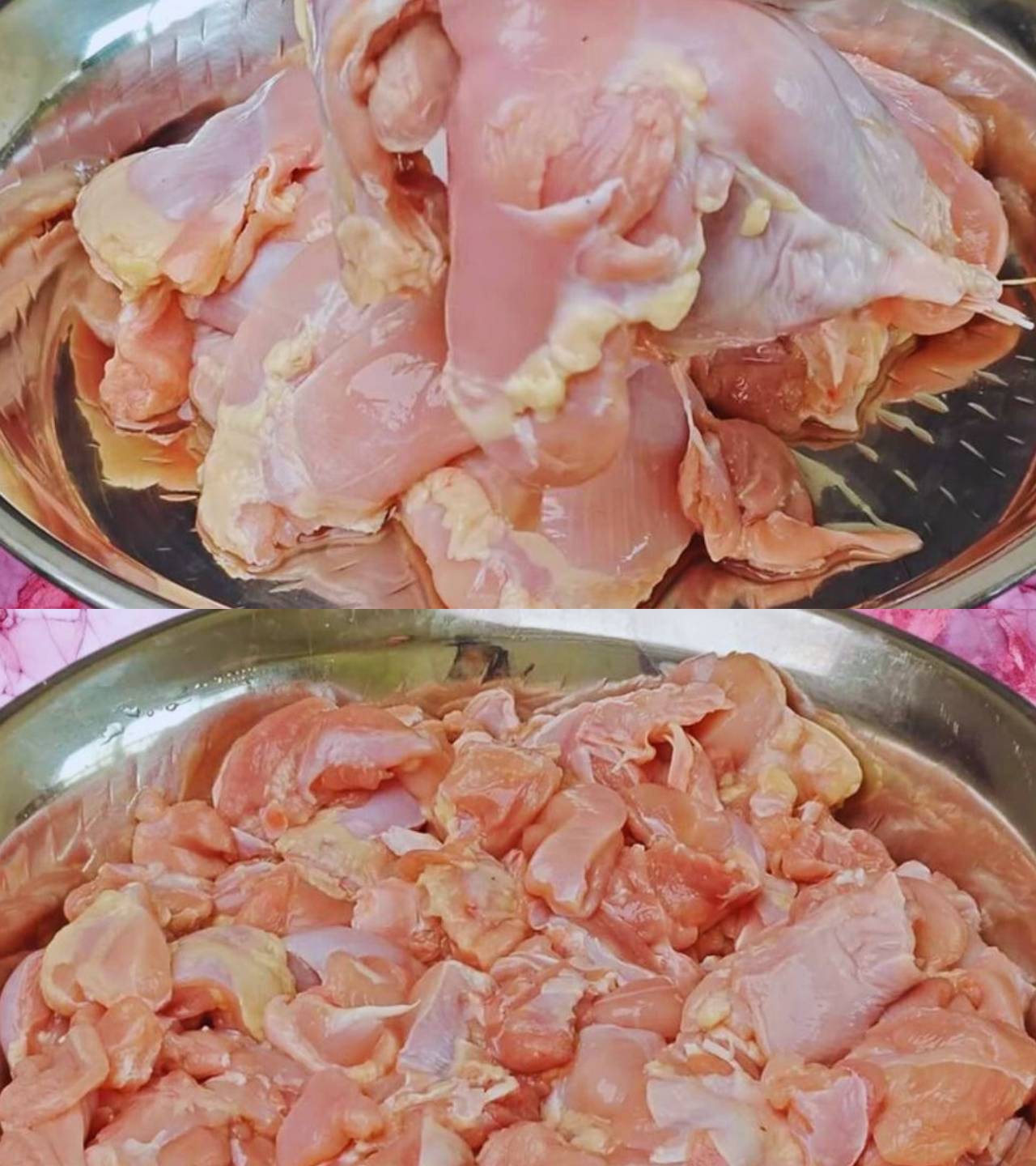 Boneless chicken pieces 