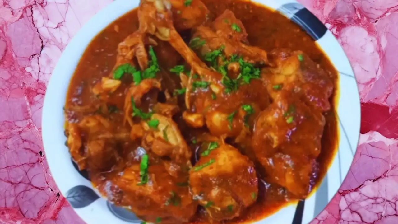 Chicken handi recipe step 16 Chicken Handi served
