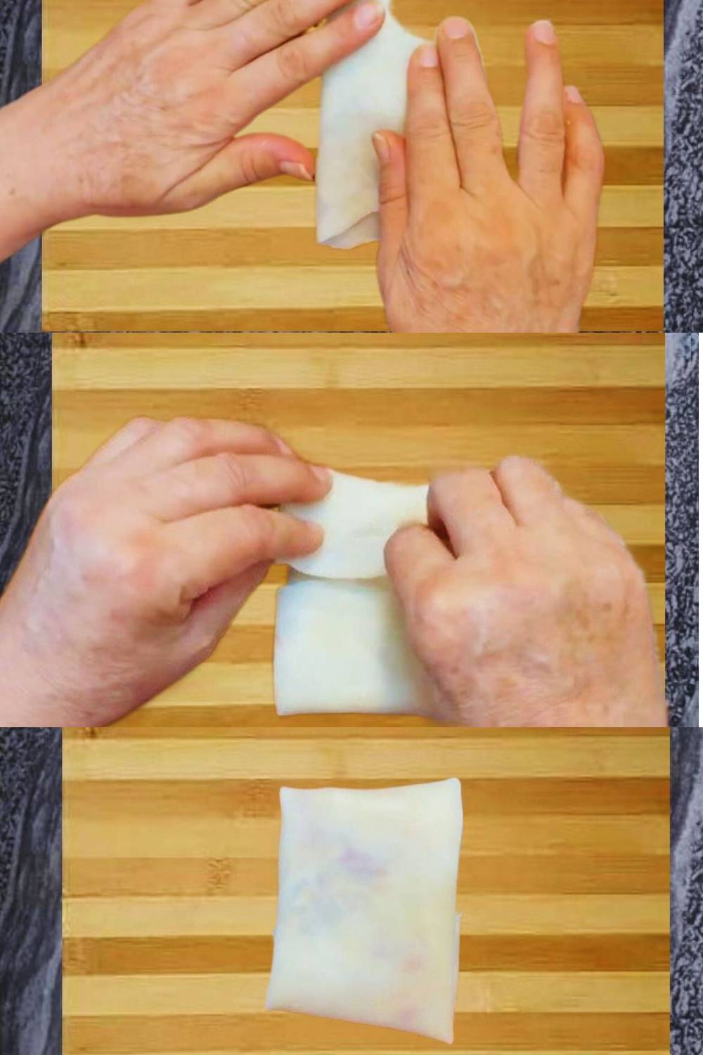 Folding vegetable pockets 