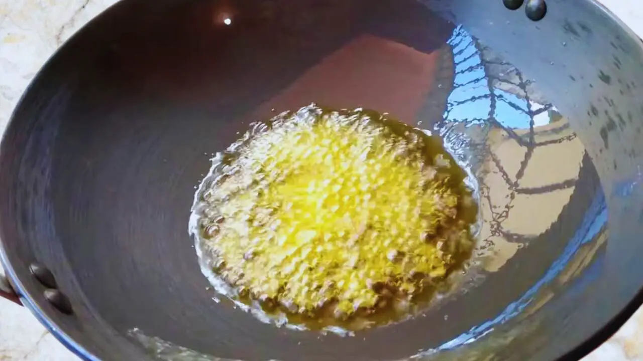 Frying onions and garlic