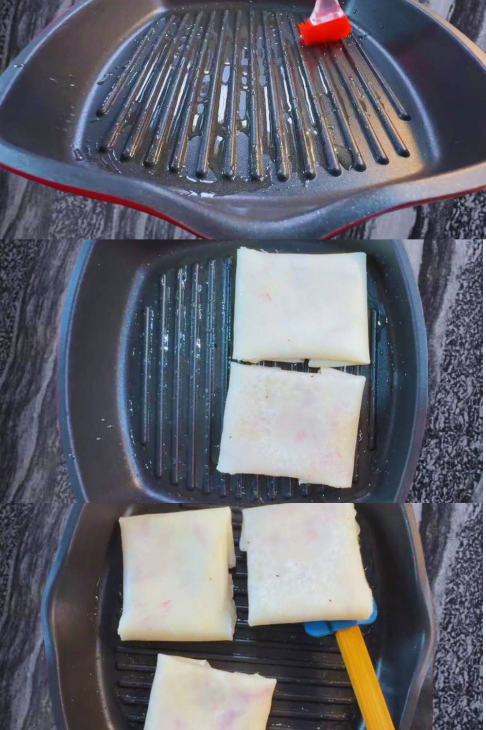 frying Vegetable Pockets 