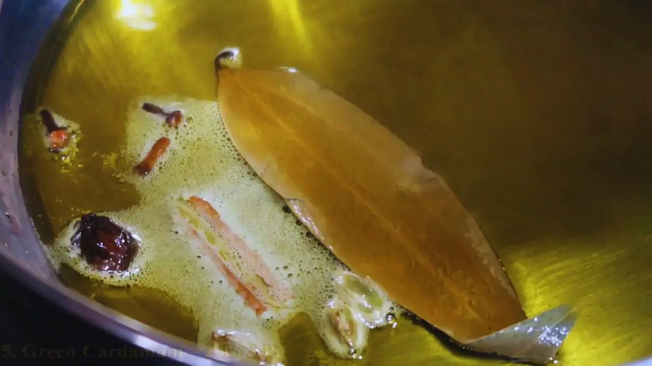 Chicken rogan josh recipe step 4 Frying whole spices