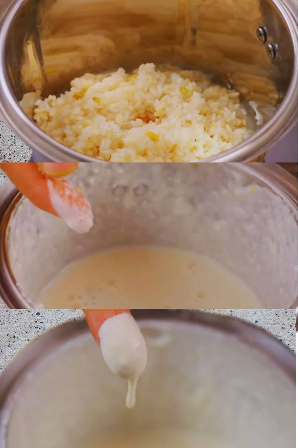 Grinding rice and dal 