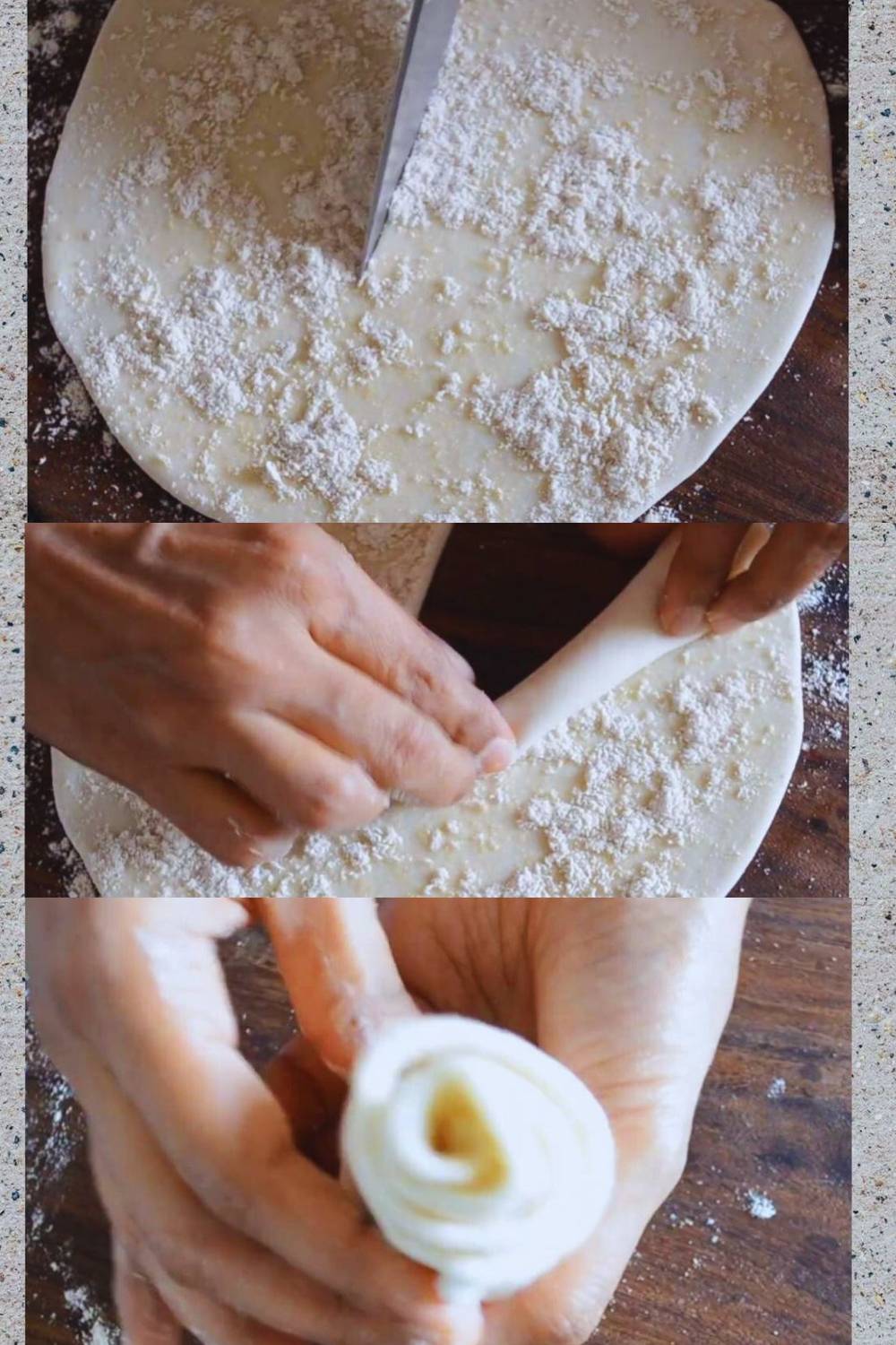 Making lachha paratha 