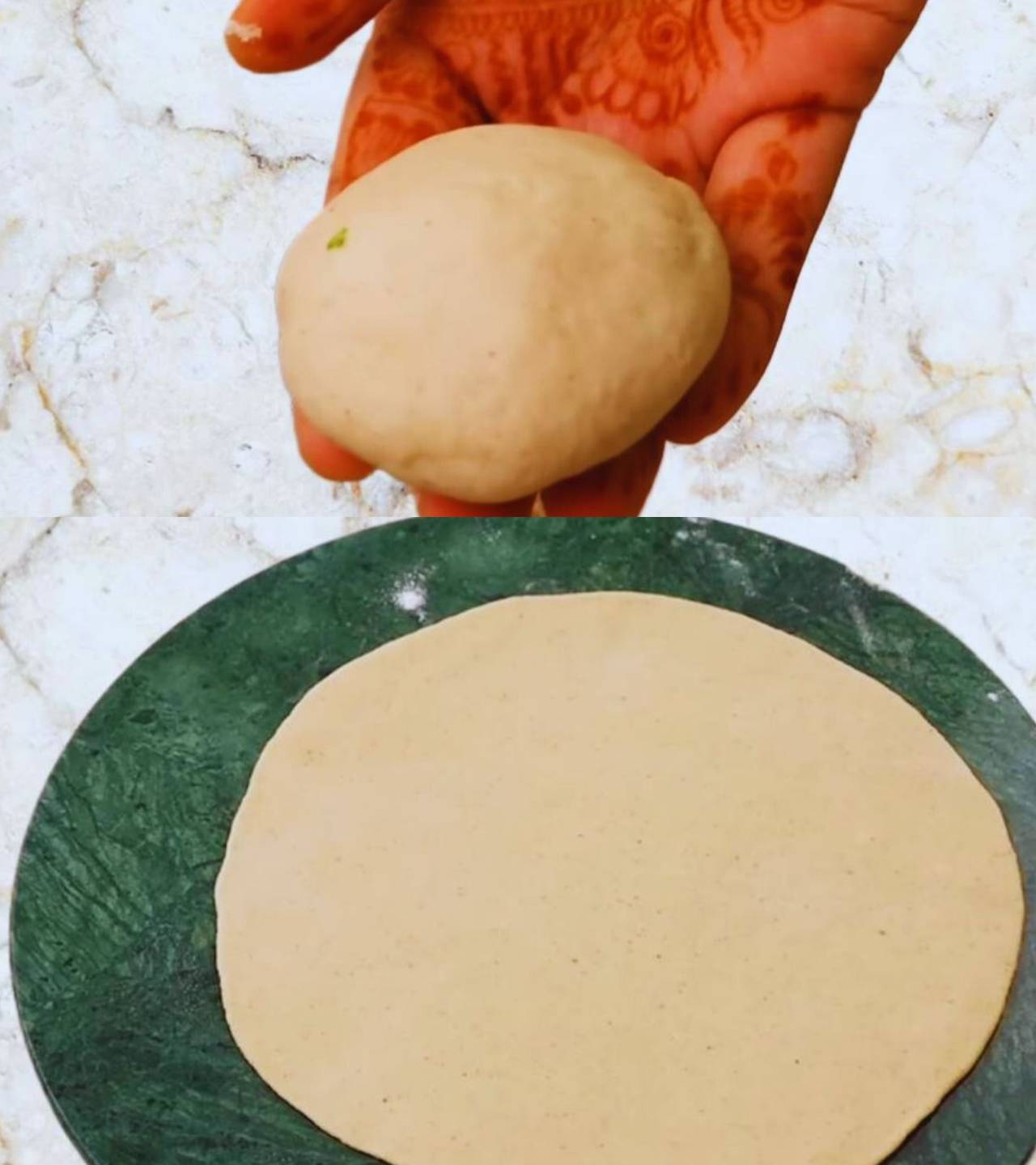 Onion paratha recipe step 5 Making the paratha