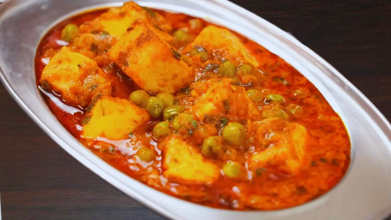 Matar paneer recipe step 12 Matar Paneer served