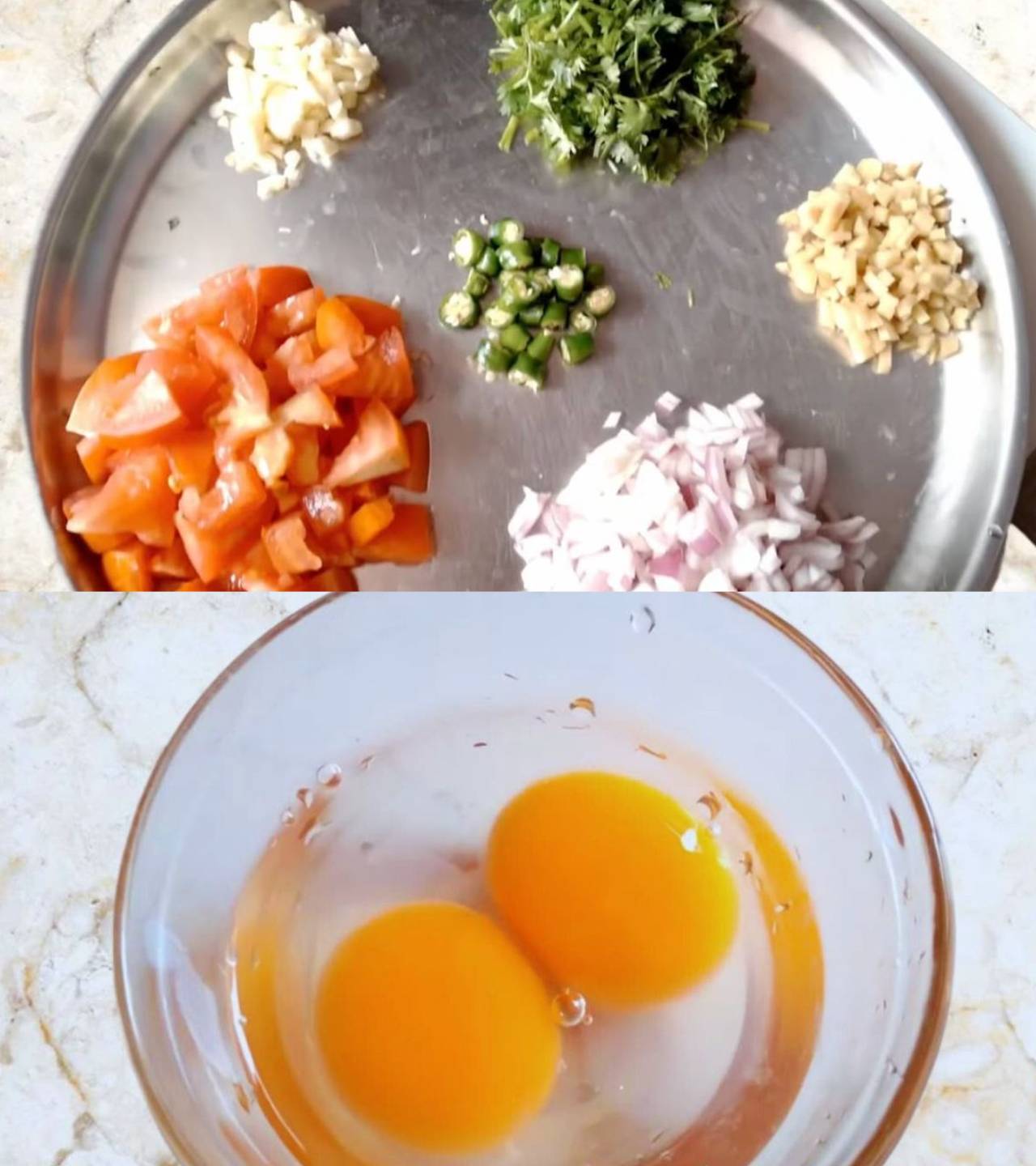 Preparing the ingredients