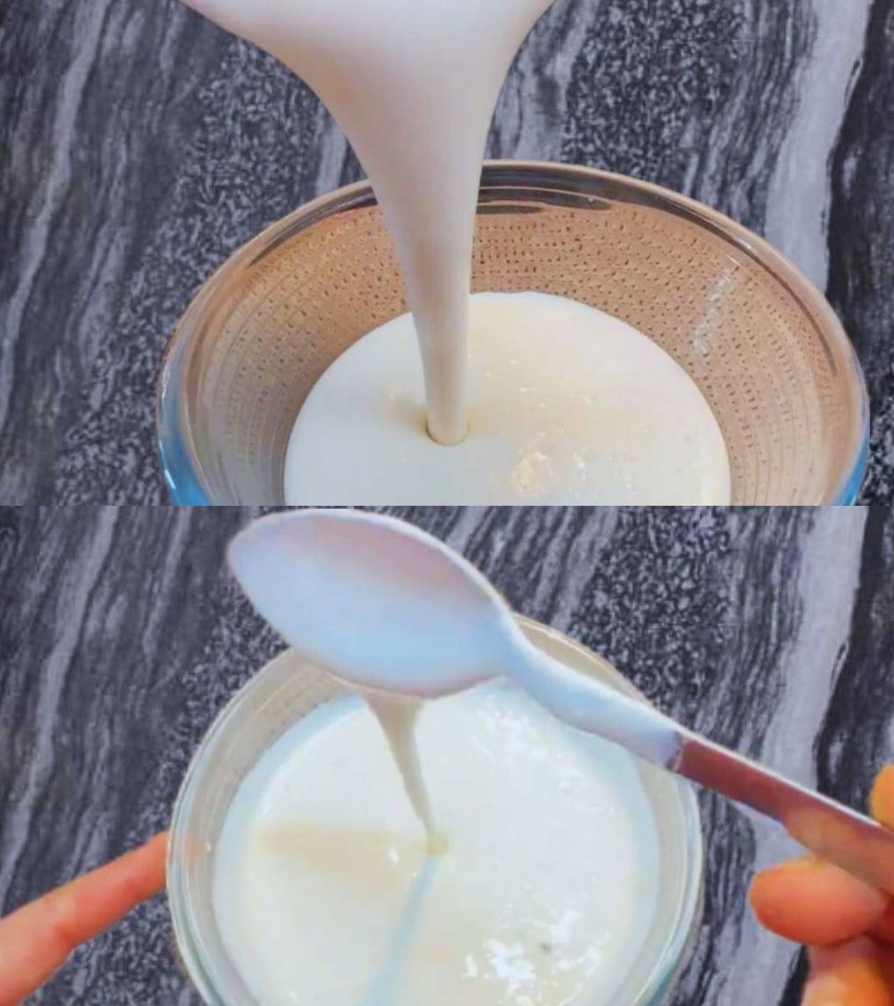 Transferring sooji batter 