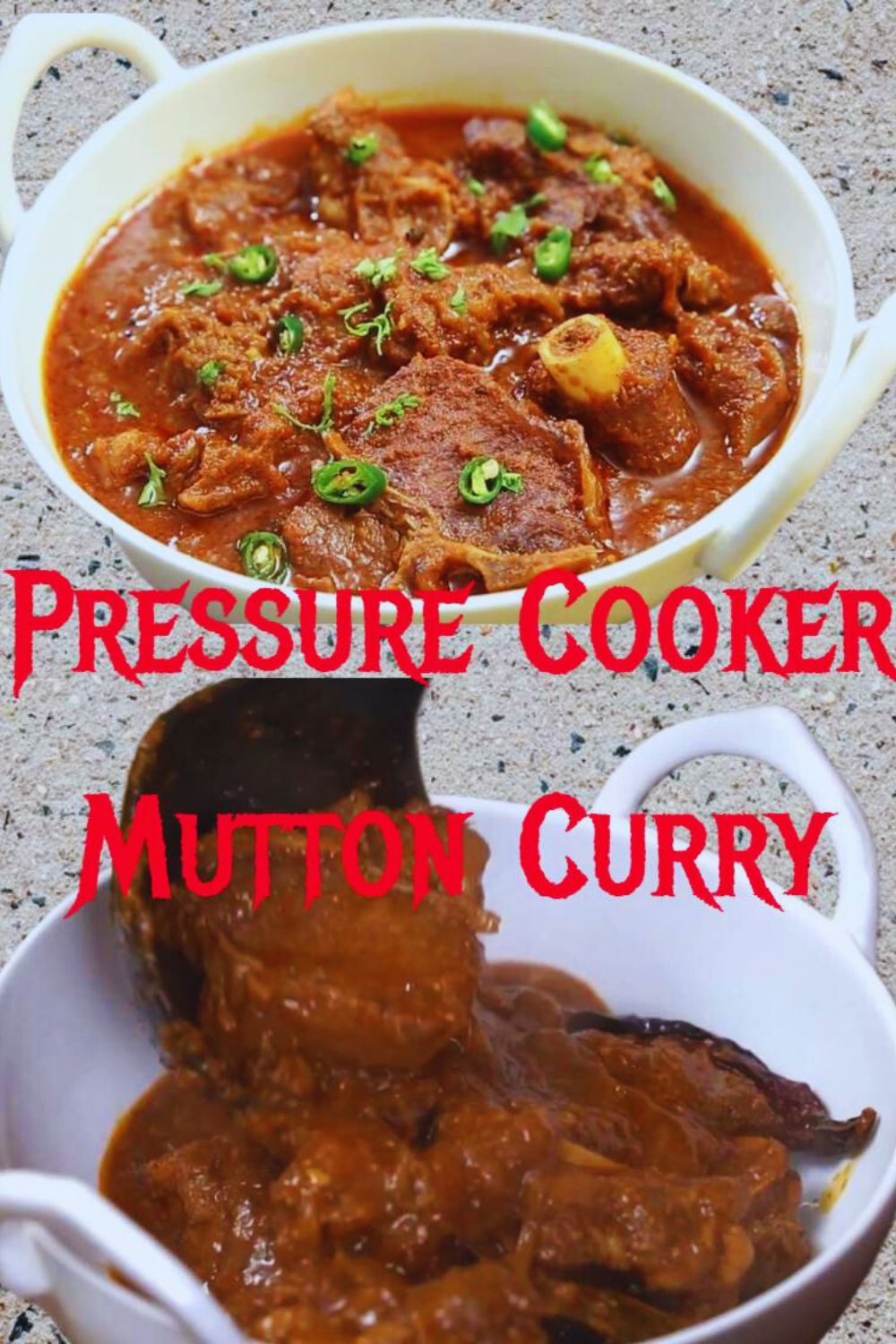 Pressure Cooker Mutton Curry 