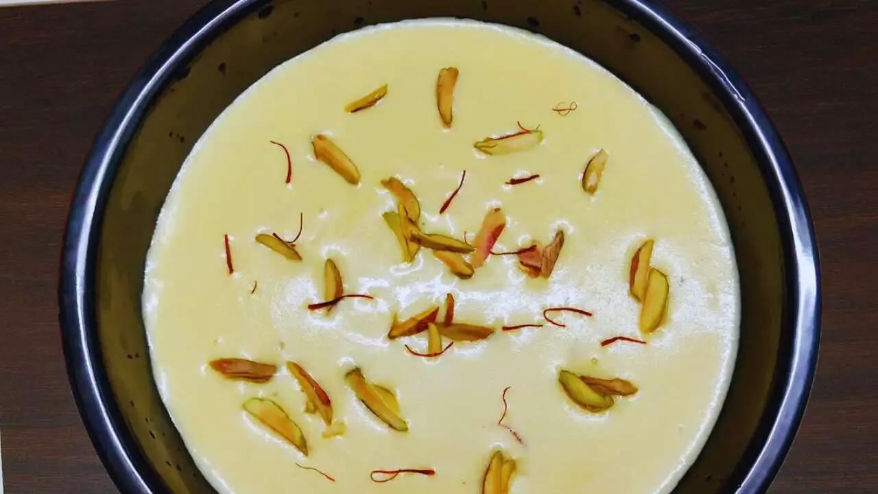 Badam kheer recipe step 7 Badam Kheer served
