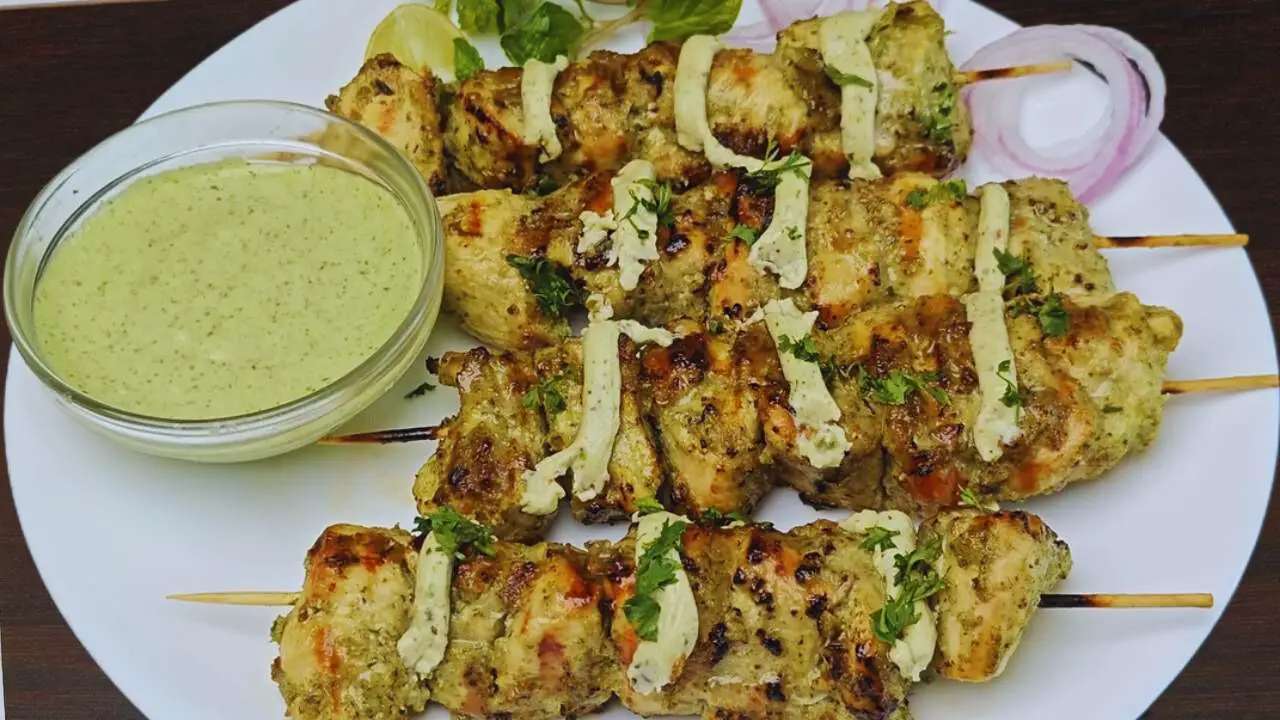Chicken Malai Tikka served 