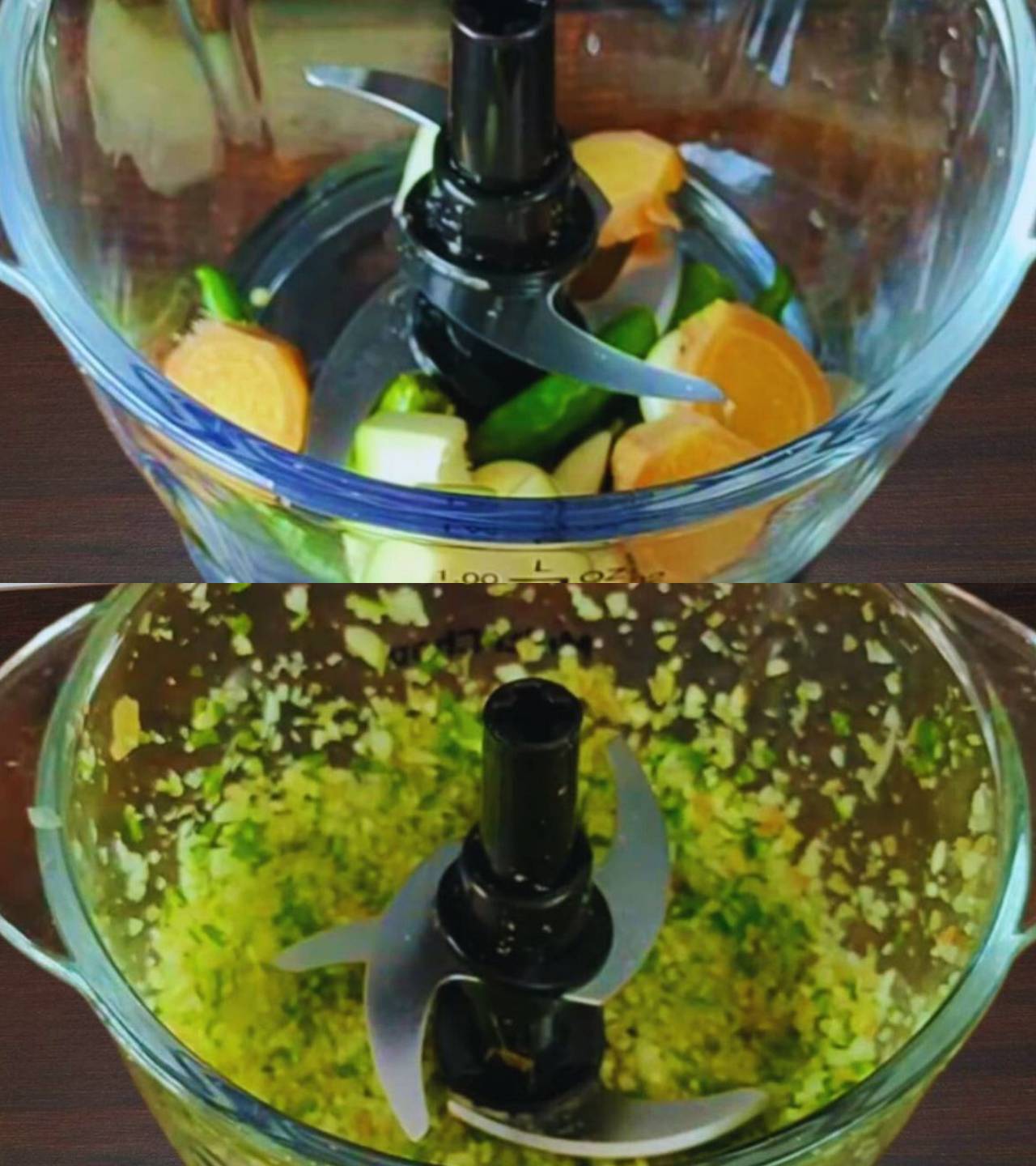 Mutton seekh kebab recipe step 1 Chopped ginger, garlic and chilies