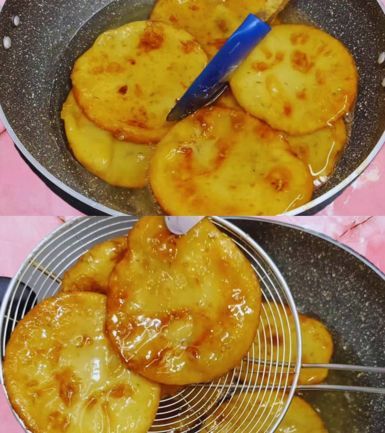 Malpua recipe step 10 Dipping Malpua in chashni