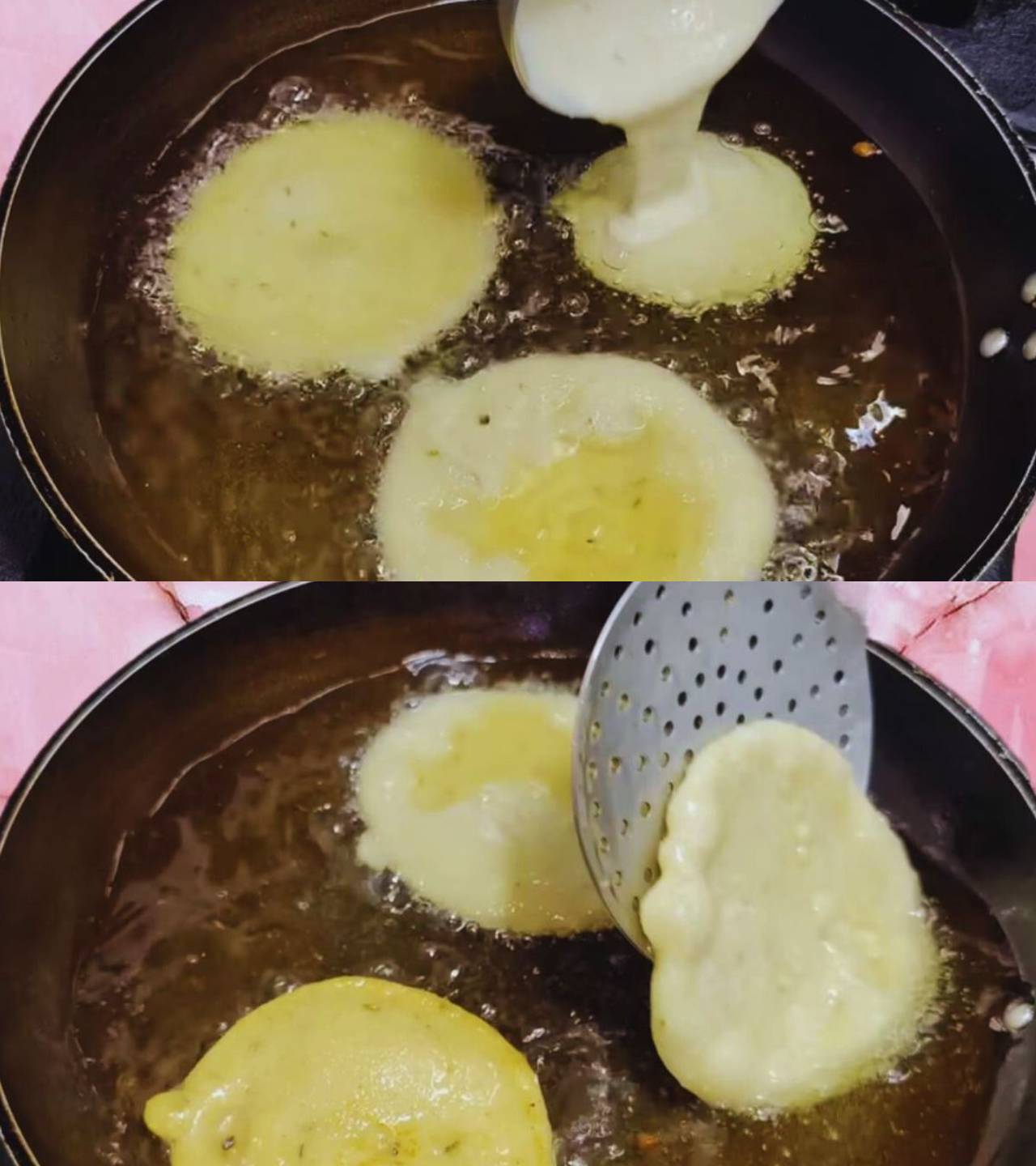 Malpua recipe step 8 Frying Malpua