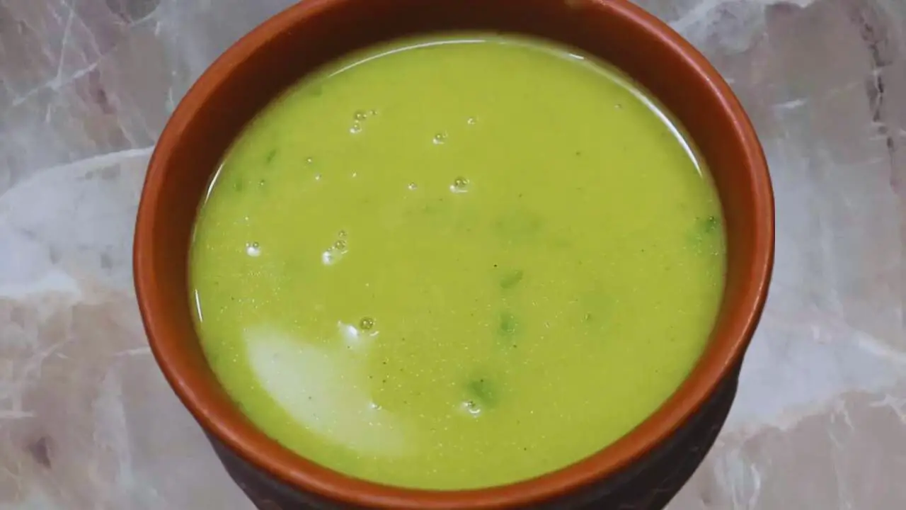 Green peas soup recipe step 11 Green Peas Soup served
