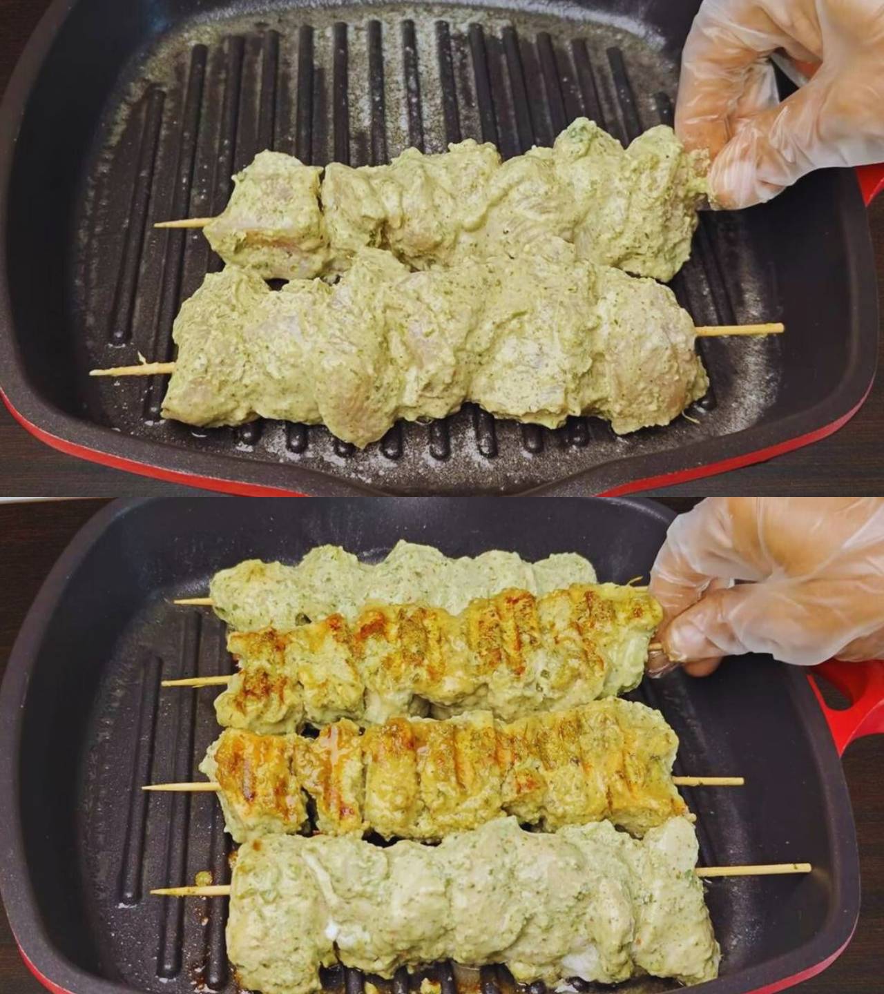 Grilling chicken 