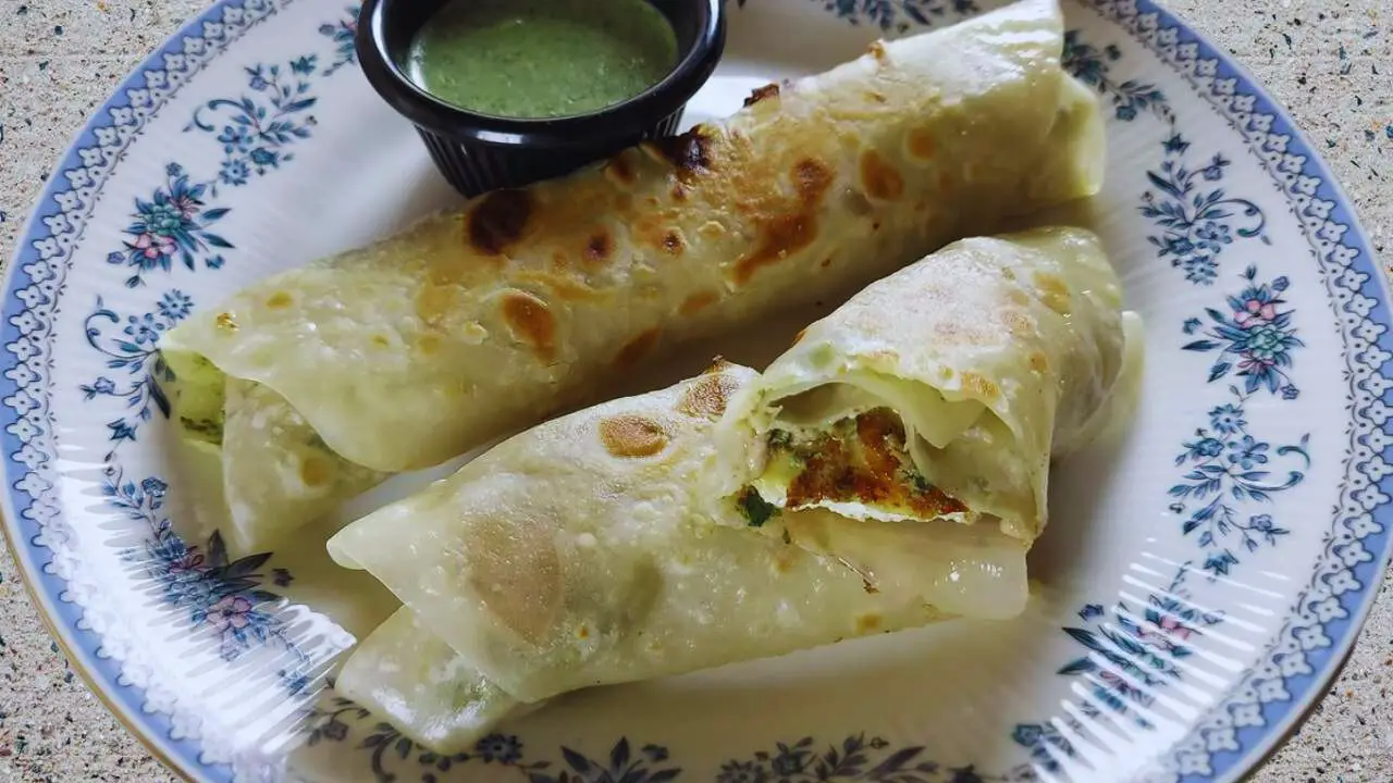 Malai paneer roll recipe step 11 Malai Paneer Roll served