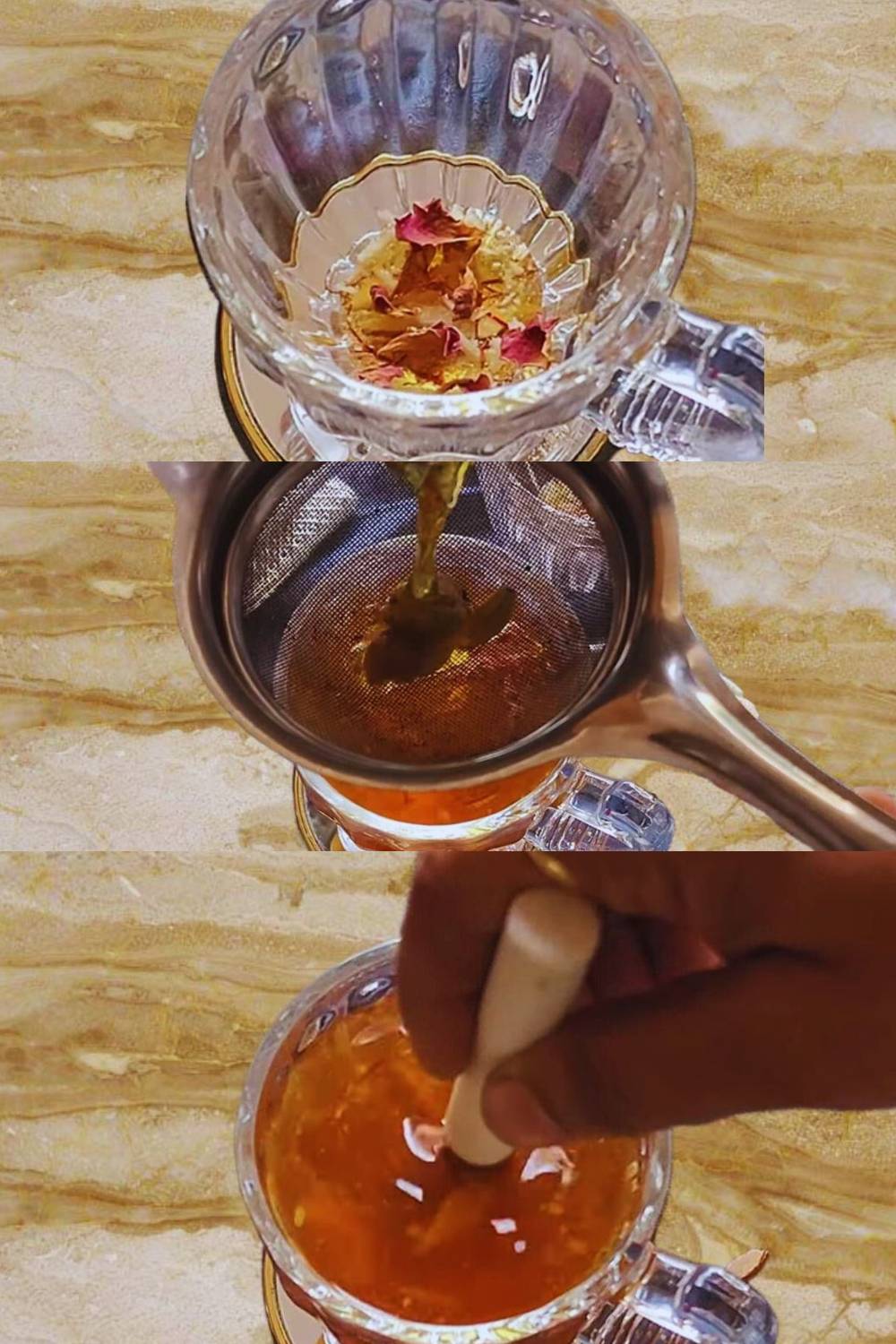 Preparing Kashmiri Kahwa 