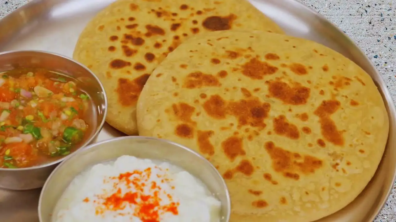 Sattu paratha recipe step 8 Sattu Paratha served