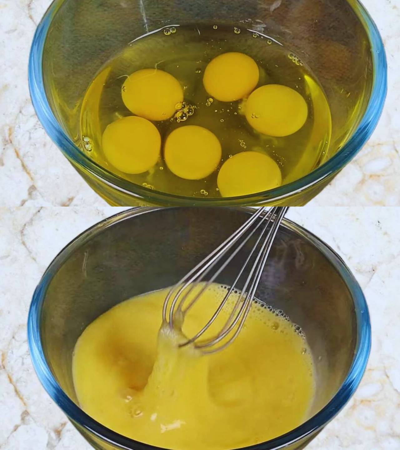 Whisked eggs 