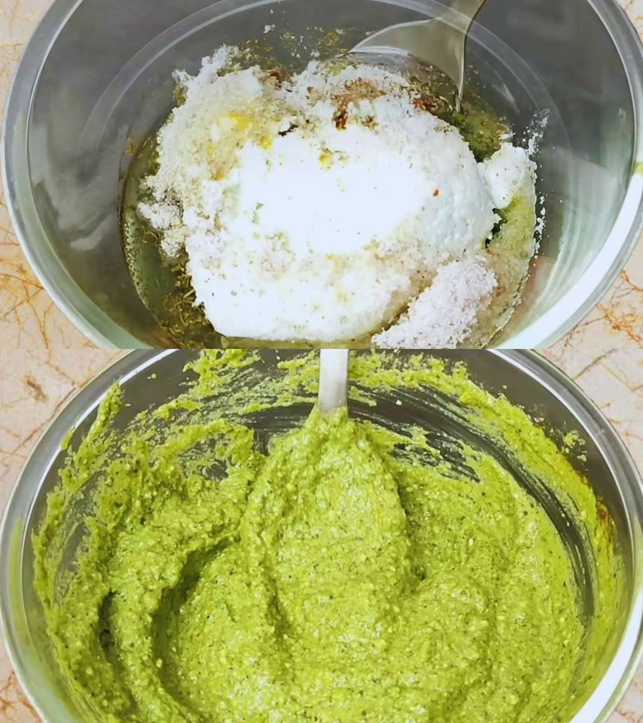 Adding curd and more spices 