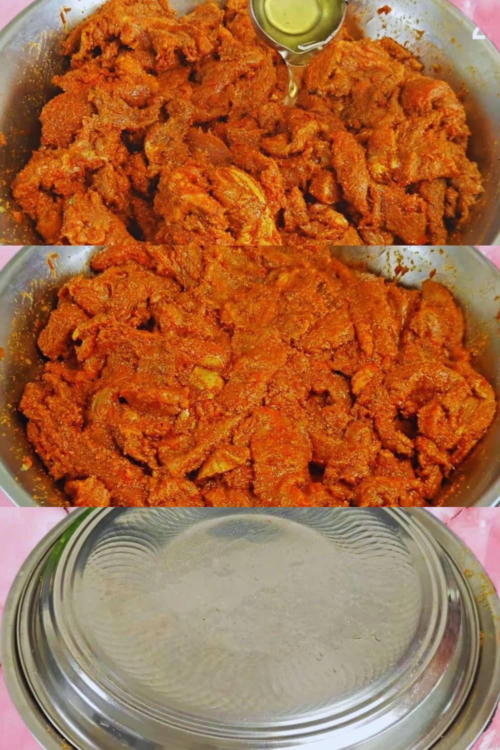 Mutton boti kabab recipe step 5 Adding oil