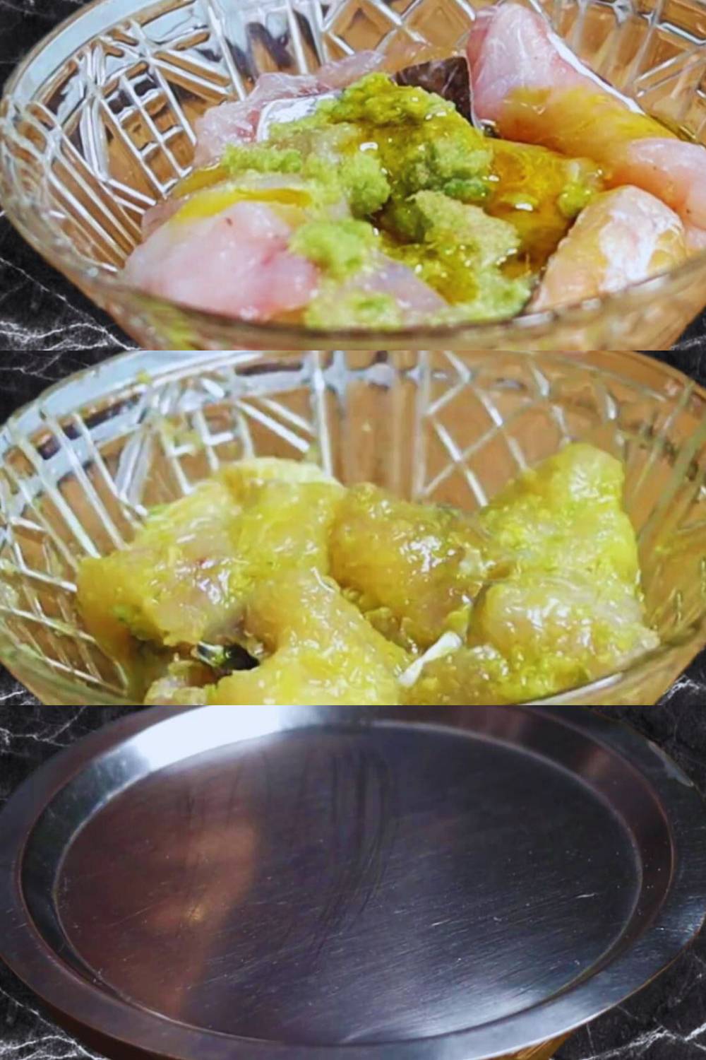 First marination of fish 