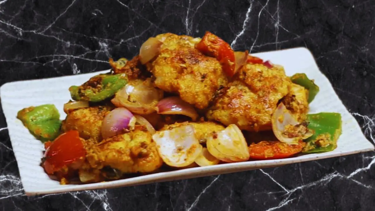 Fish Amritsari Tikka served 