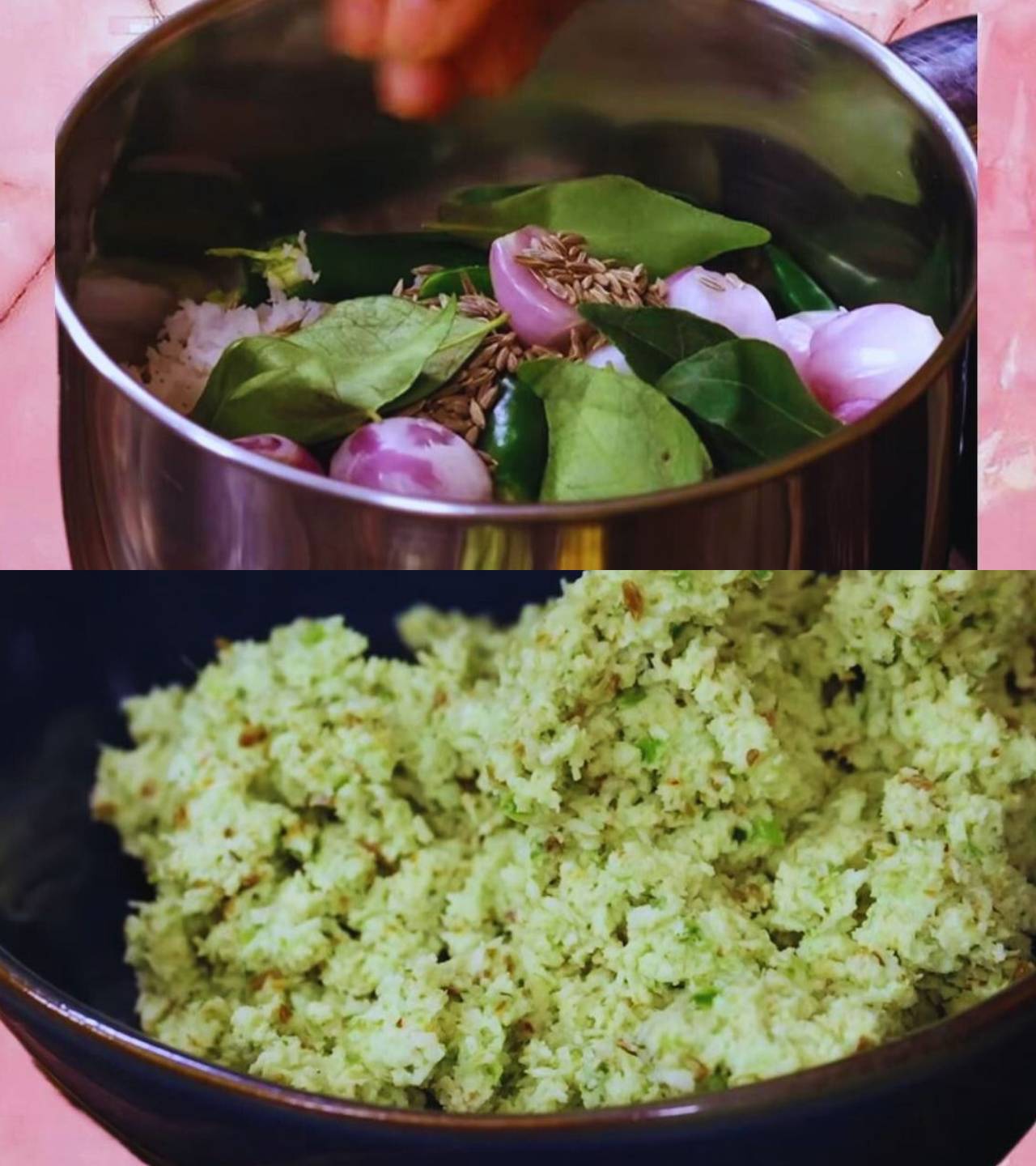 making coconut paste