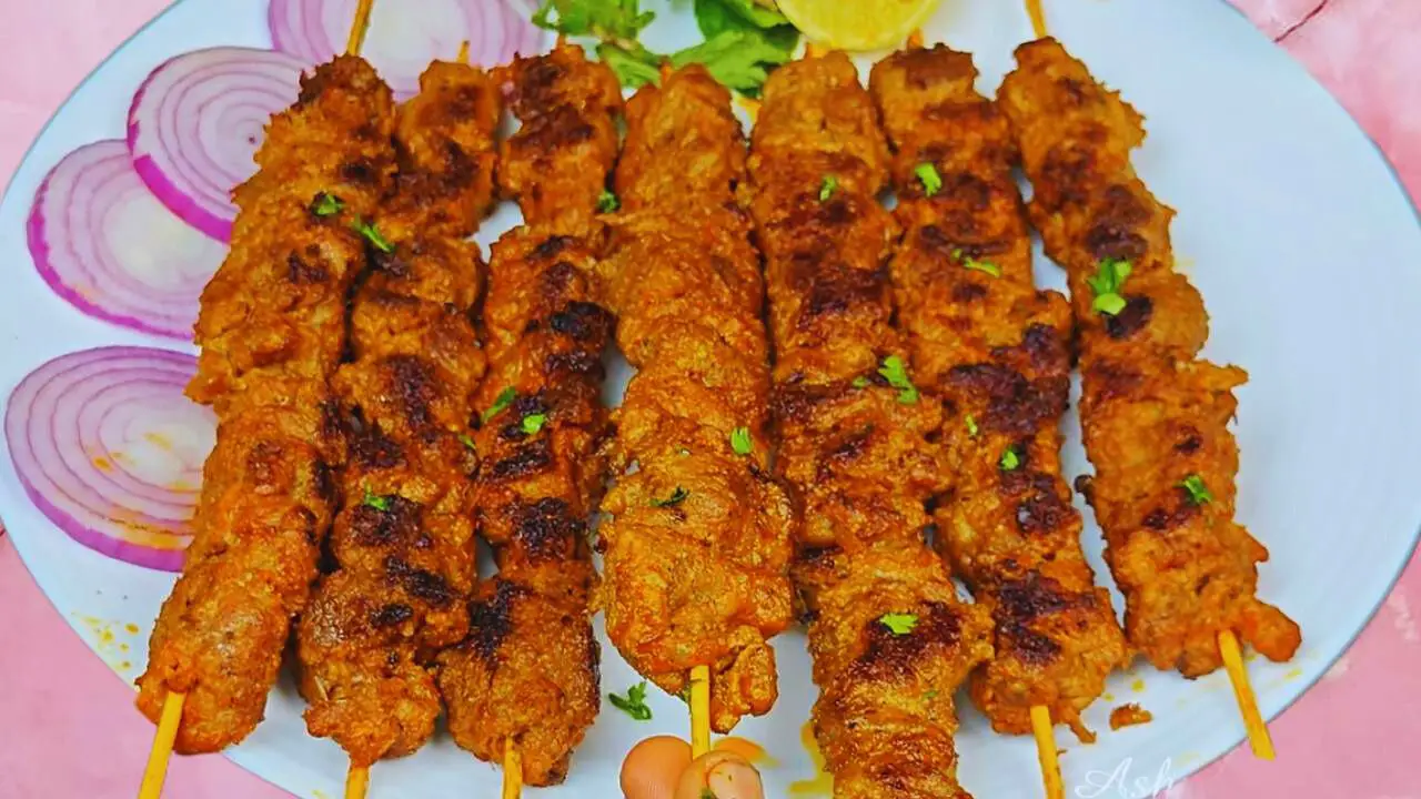 Mutton boti kabab recipe step 8 Mutton Boti Kabab served