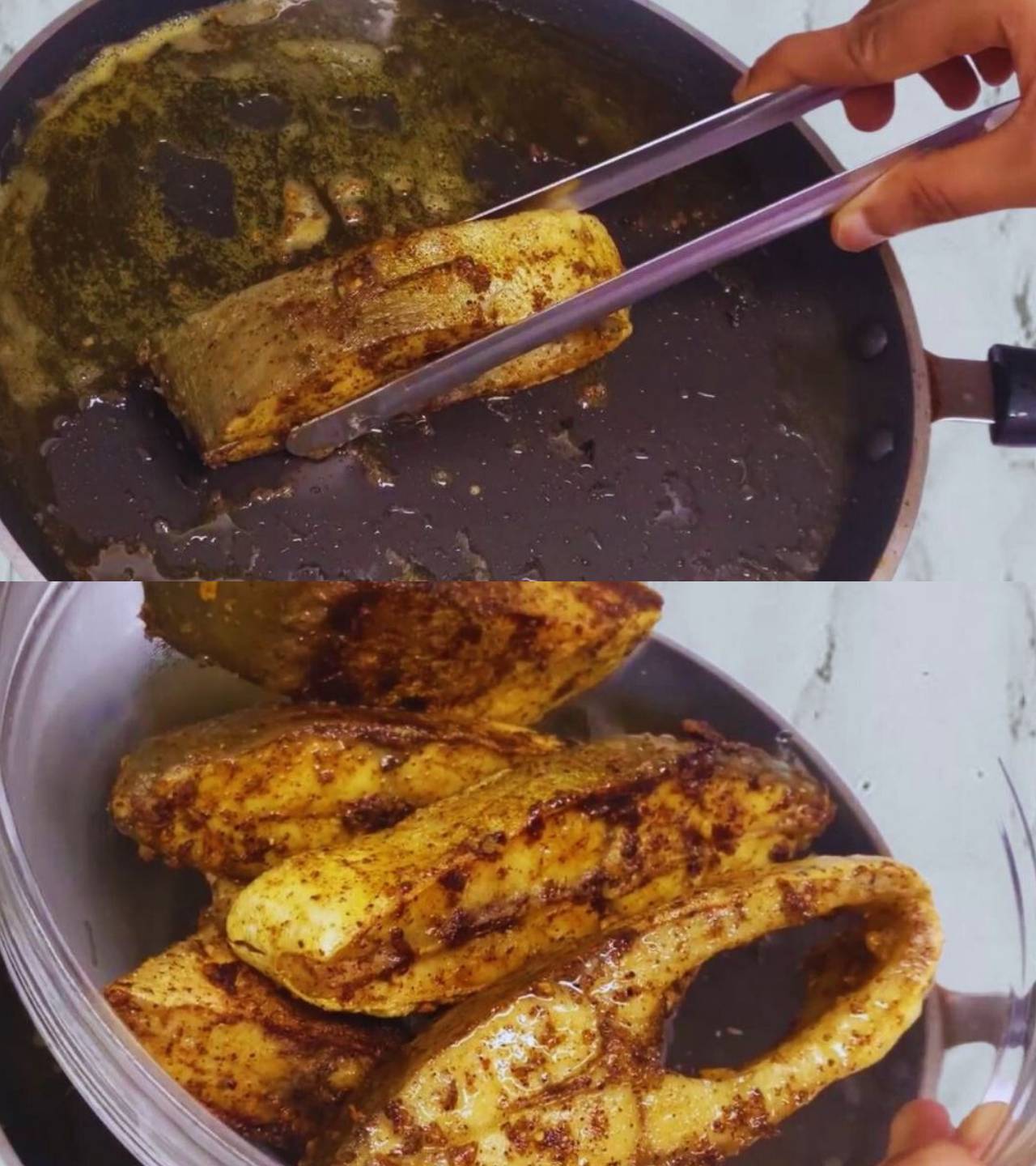 Fish molee recipe step 4 Removing fried fish