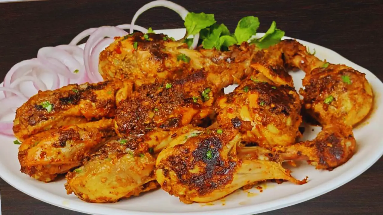 Chicken kalmi kabab recipe step 7 Chicken Kalmi Kabab served