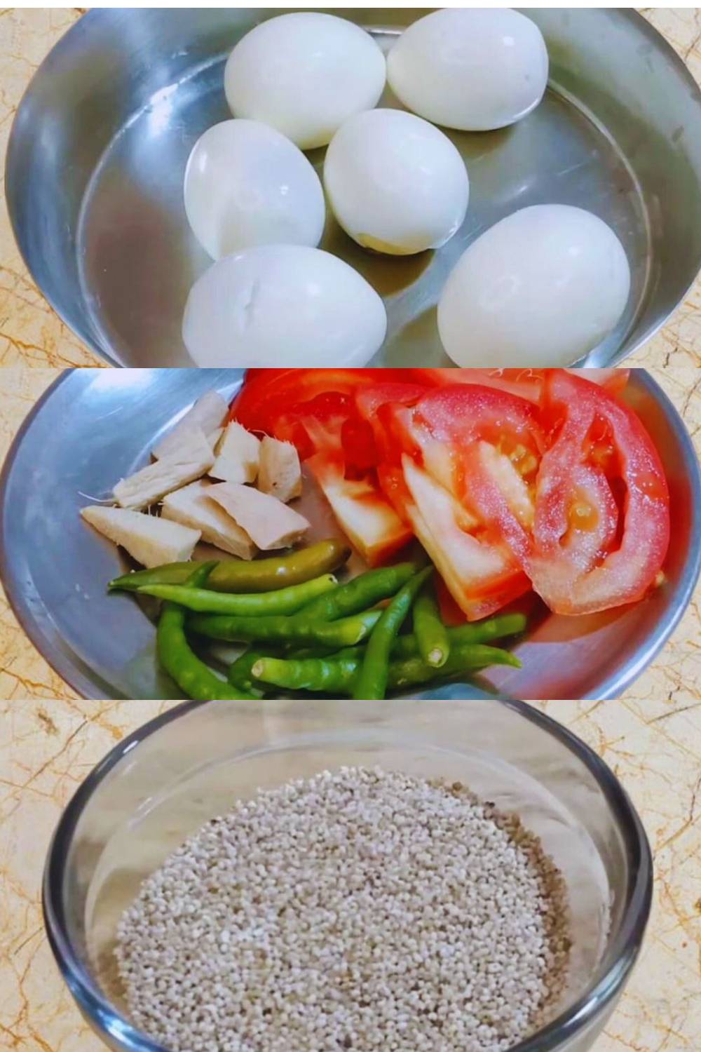 Getting the ingredients ready 