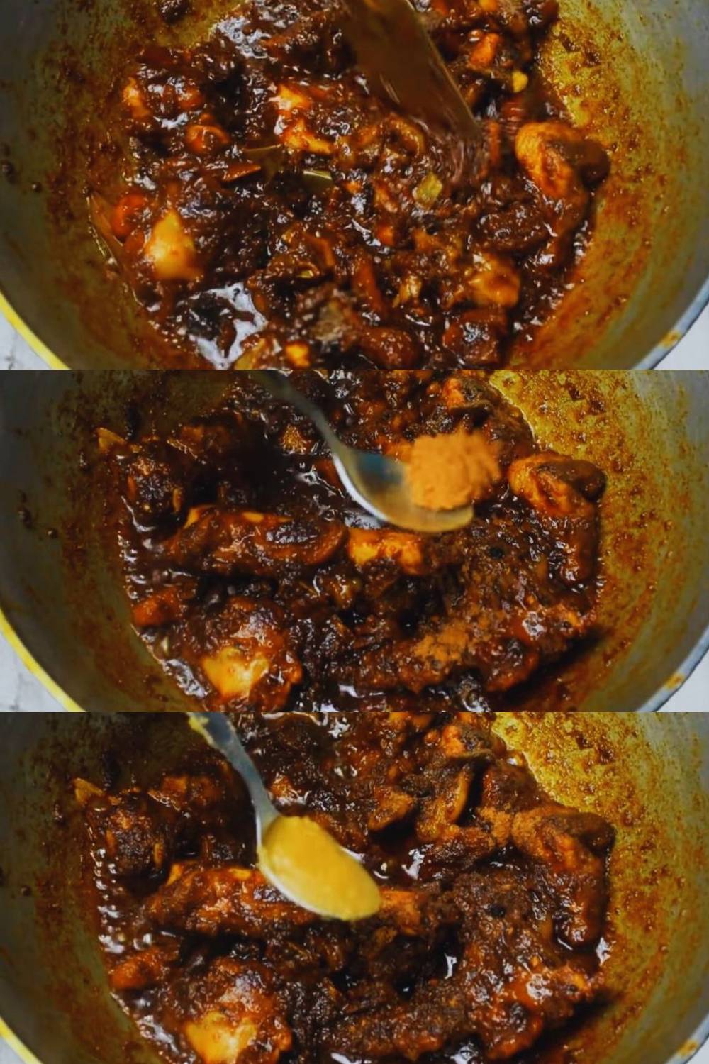 Mutton kala bhuna recipe step 6 Adding garam masala and ghee