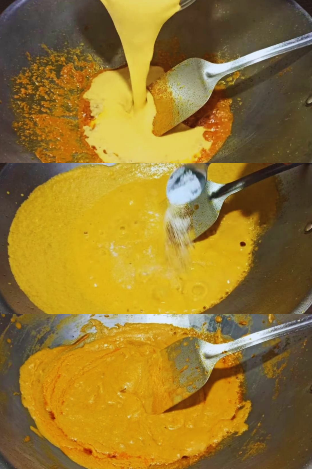 Adding onion paste 